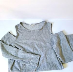 Green Envelope Cold Shoulder Sweater Size Small